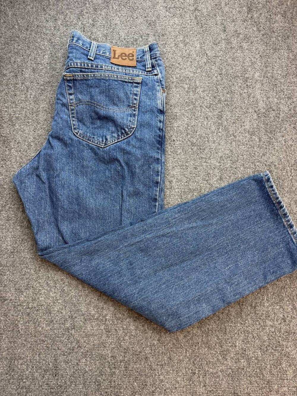 Lee 2008950 Men’s Jeans 40x30 Regular Fit Straight Leg Blue 100% Cotton Denim